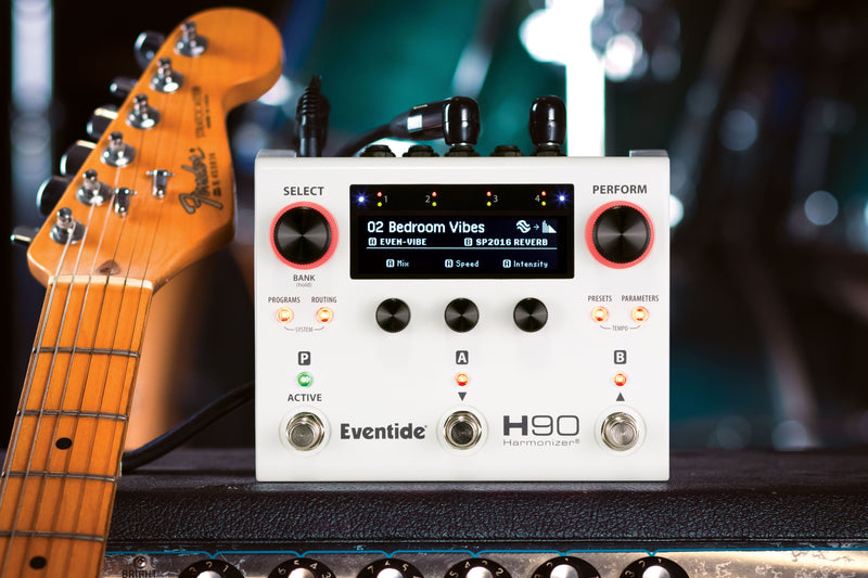 The Eventide H90 Harmonizer Multi-Effects Pedal is a multi-FX pedal that offers studio-quality effects and includes the H90 Harmonizer.