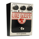 An Electro-Harmonix Big Muff Pi Fuzz Distortion Sustainer pedal, used for rock guitar distortion, is displayed on a white background.